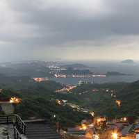 Mountainside town in Tainwan