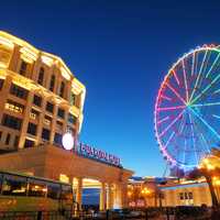 Multi-Colored Ferris Wheel in Taiwan