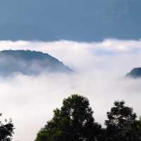 Sea of Clouds in the Mountains in Northern Taiwan