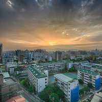 Sunset over Taipei, Taiwan