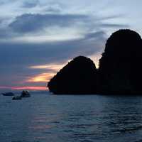 Islands at Dusk in Thailand