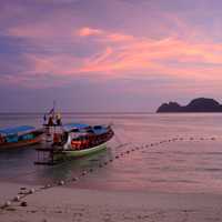 Landscape over the river in Thailand