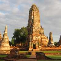 The ruins of Wat Chaiwatthanaram in Ayutthaya, Thailand