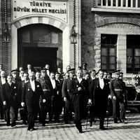 President and Prime Minister at the Grand Assembly of Turkey in 1930 in Ankara, Turkey