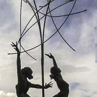 The Ballet Dancers statues in Kavaklıdere in Ankara, Turkey