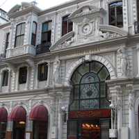 Çiçek Pasajı , one of the historic buildings in Istanbul, Turkey