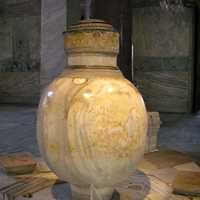 Lustration urn from Pergamon in Istanbul, Turkey
