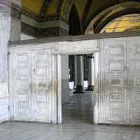 Marble Door in Hagia Sophia in Istanbul, Turkey