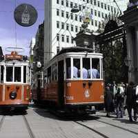 Old Tram system in Istanbul, Turkey