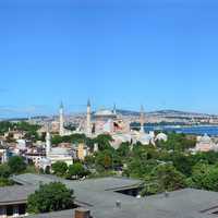 Panoramic View of the Cityscape of Istanbul, Turkey