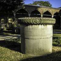 Remains of a Byzantine column  in Istanbul, Turkey