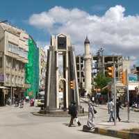 Kilis City Center with clouds over the city, Turkey