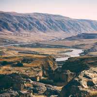 Landscape with River Valley in Turkey