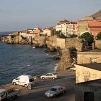 North walls of Sinop Fortress in Turkey