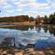 Pond landscape in Ukraine