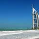 Seashore and the Burj Al Arab Jumeirah in Dubai, United Arab Emirates - UAE