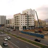 Building construction going on at Fujairah in the United Arab Emirates