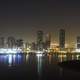 Panoramic view of the Al Khan Lagoon in Sharjah, United Arab Emirates