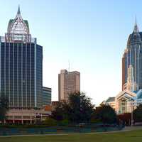 Looking at Downtown Mobile, Alabama