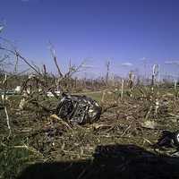 A mess of Tornado Damage in Alabama