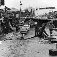 Great Alaskan Earthquake in Anchorage, Alaska 1964