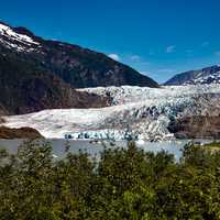 Mendenhall Glacier landscape around Juneau, Alaska