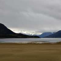 Scenic Landscape under cloudy skies in Juneau, Alaska