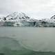 Snow on the hills and mountains in Juneau, Alaska