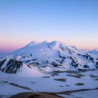 Mount Mageik Evening landscape in Katmai National Park