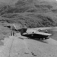 Old transport plane at Katmai National Park, Alaska