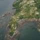 Peninsula, shoreline, and landscape at Katmai National Park