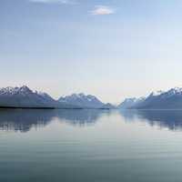 Panorama of Lake Clark Landscape in Alaska