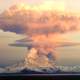 Redoubt Volcano in Eruption in Lake Clark National Park, Alaska