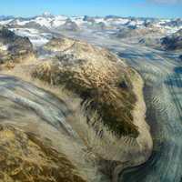 Tanaina Glacier landscape in Lake Clark National Park, Alaska