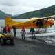 Floatplane dropping off Guests in the Wilderness near Kodiak, Alaska
