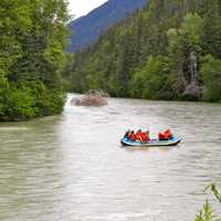 People Going down the River in Alaska