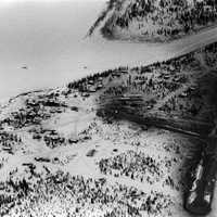 Winter view of Ambler in Alaska