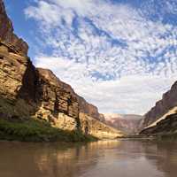 Landscape of the Grand Canyon and Colorado River, Arizona