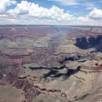 Rough Landscape of the Grand Canyon Under Clouds, Arizona