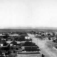 Panorama of Tombstone in 1909 in Arizona