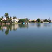 Waterfront in the Val Vista Lakes Community in Gilbert in Arizona