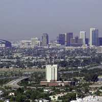 Phoenix skyscrapers and towers in the skyline, Arizona