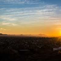 Sunset landscape in Phoenix, Arizona