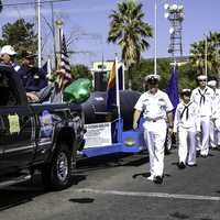 Sailors in the St. Patrick's Day Parade in Tucson, Arizona