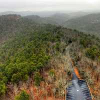 Mountain from Observation Tower at Hot Springs Arkansas
