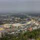 Town Under Fog in Hot Springs, Arkansas