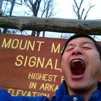 Roaring at the top of Mount Magazine, Arkansas