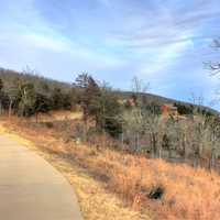 Side of the mountain at Mount Magazine, Arkansas