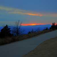 Dusk on the Moutain Side at Mount Magazine State Park, Arkansas