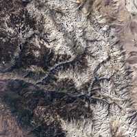Kings Canyon National Park from Space